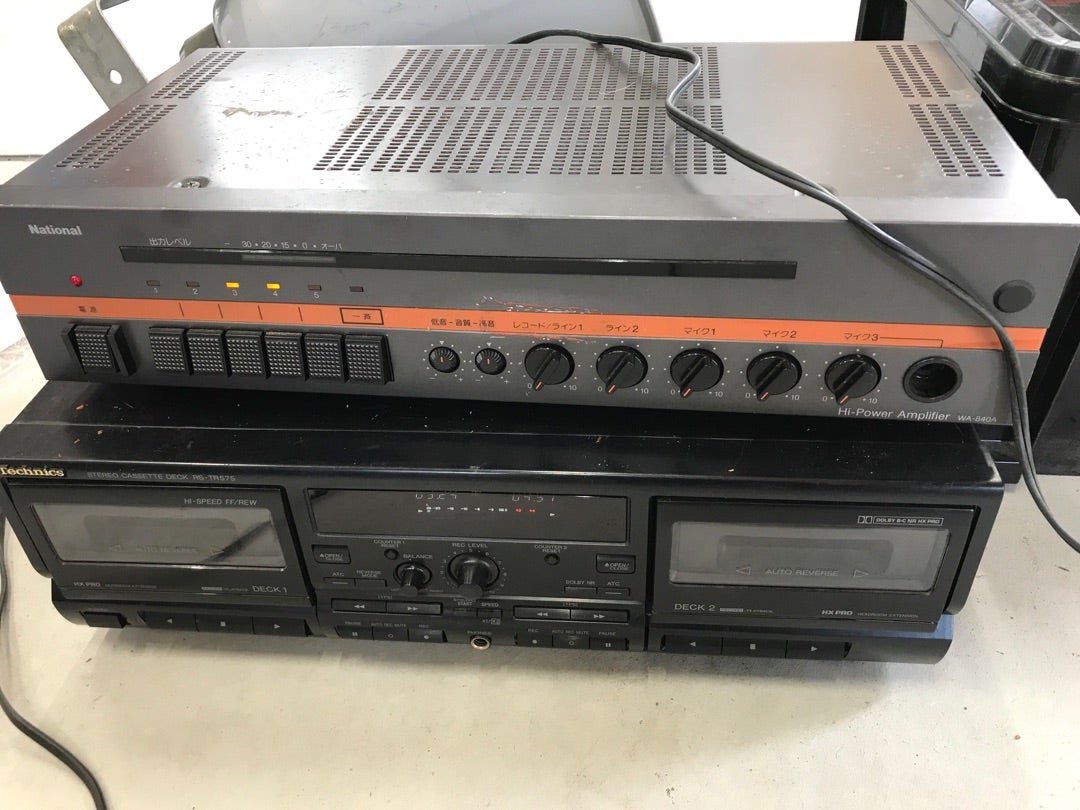 改造日記〜ナショナル卓上型音響装置編〜 | 薫さんの裏話。