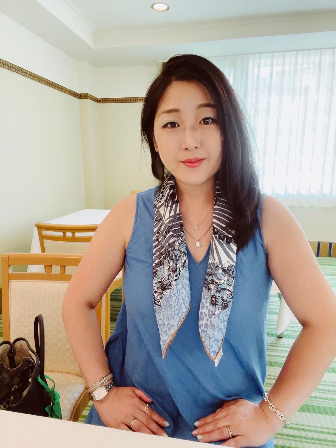 エルメス カレ70 ジャングルラブ 巻き方たくさん♪ | ゆきこ：1、2、3、4