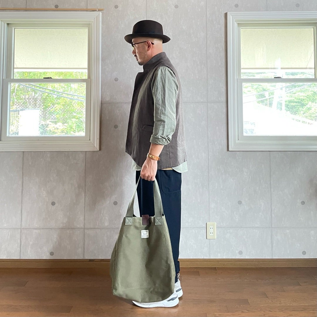 Bucket Bag HALFTEX Peat Label / Nigel Cabourn | relief