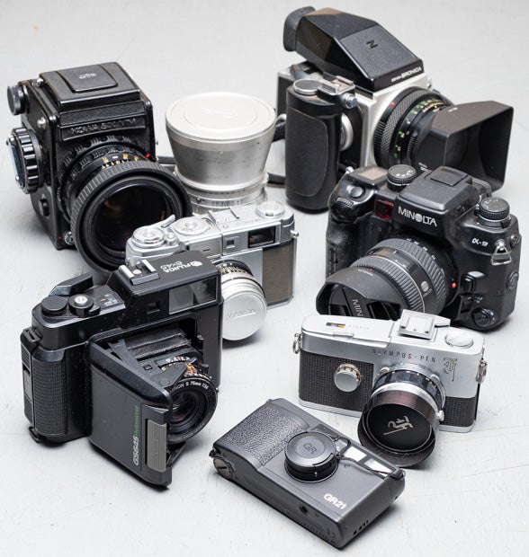 GS645、中判645フィルムサイズ蛇腹カメラとして史上最後のカメラ