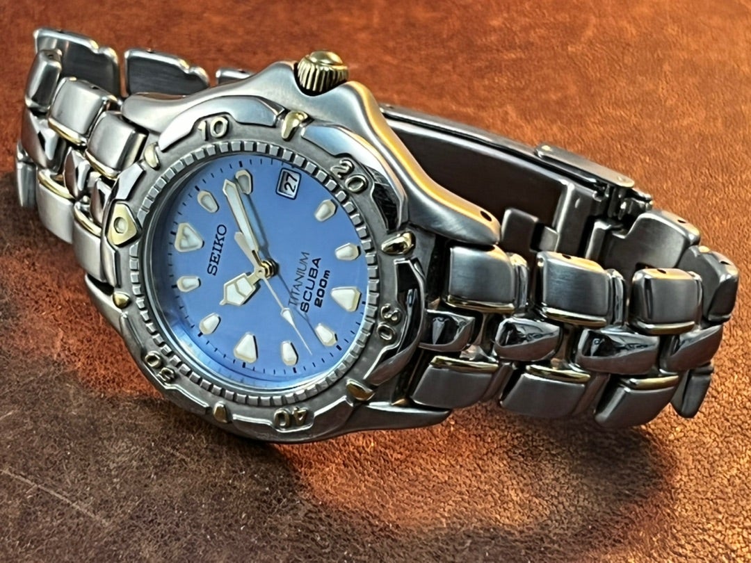 ☆出品373☆セイコースキューバ200m 7N35-6120 ☆1995年2月製造品☆高