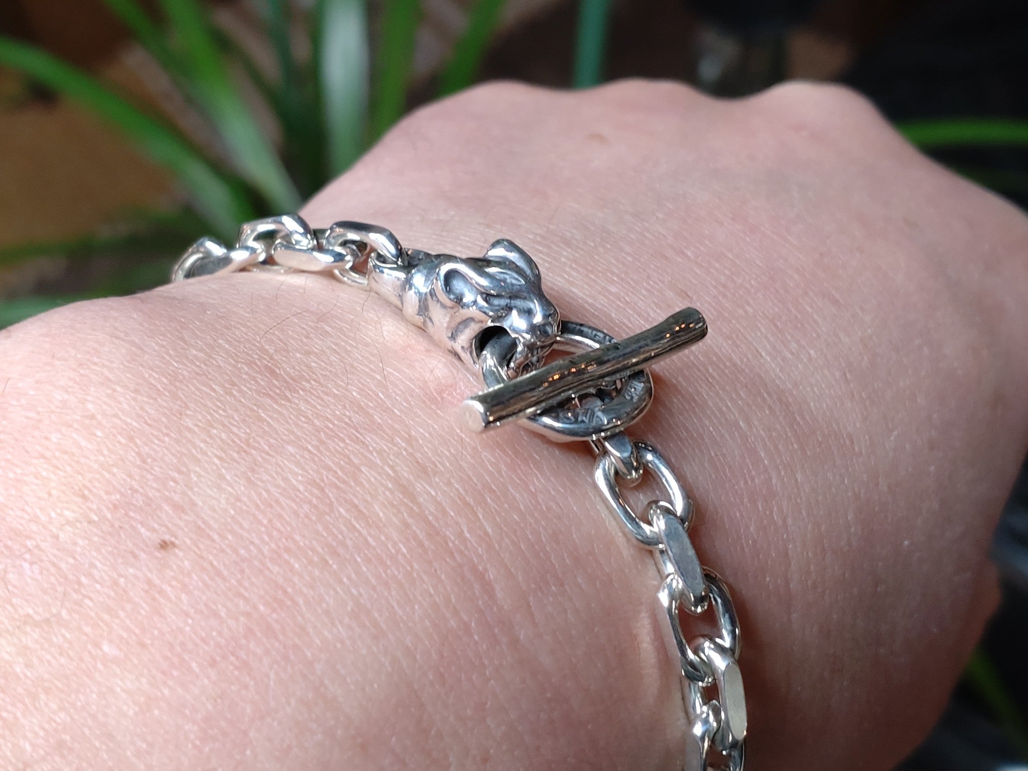 BWL / SQUARE CHAIN LINK w/ANIMAL HEADS BRACELET | BILL WALL