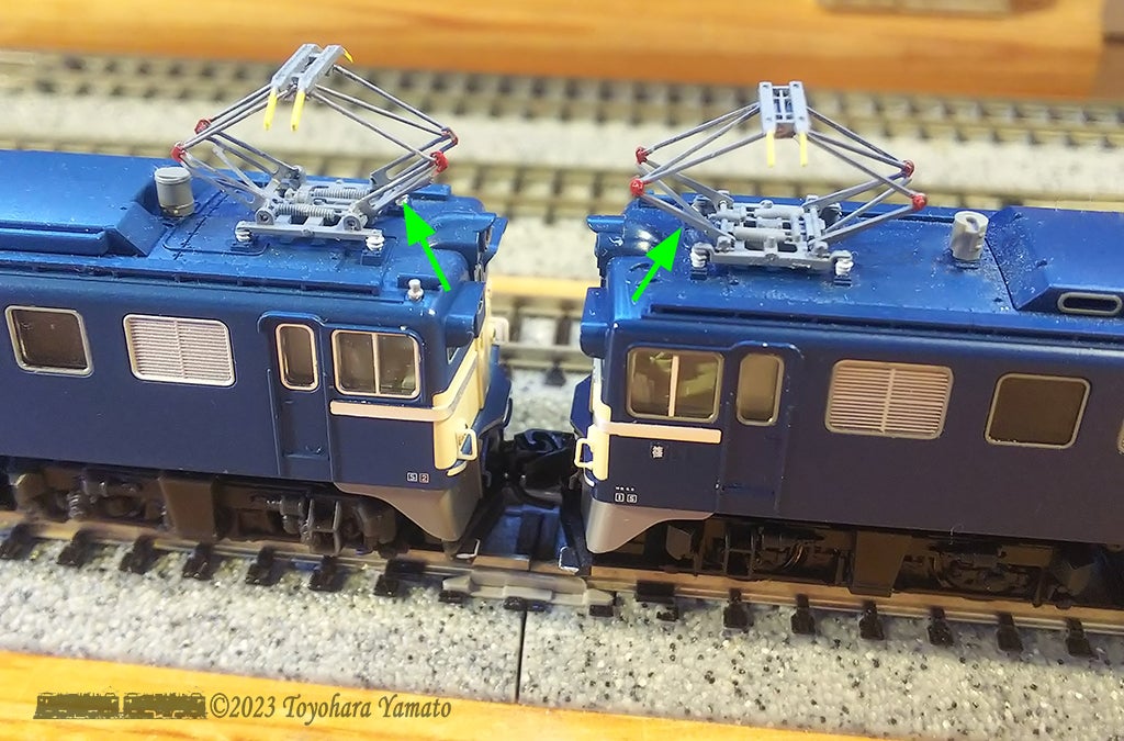 TOMIX ED62 パンタグラフをリアルに.. | 重単5175 ～鉄道模型と鉄道写真