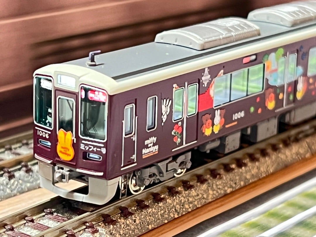 阪急電車オリジナル 阪急1000系「ミッフィー号」宝塚線の入線整備