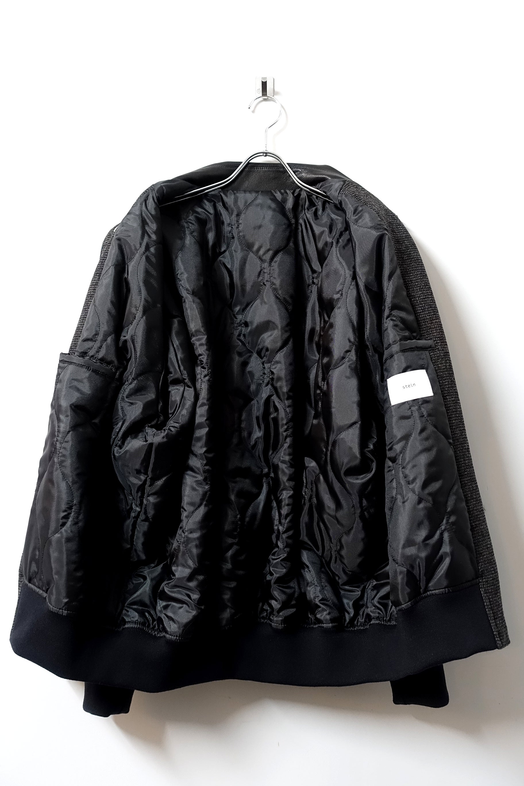 stein(シュタイン)/LEATHER COMBINATION STUDIUM JACKET/TWEED 通販