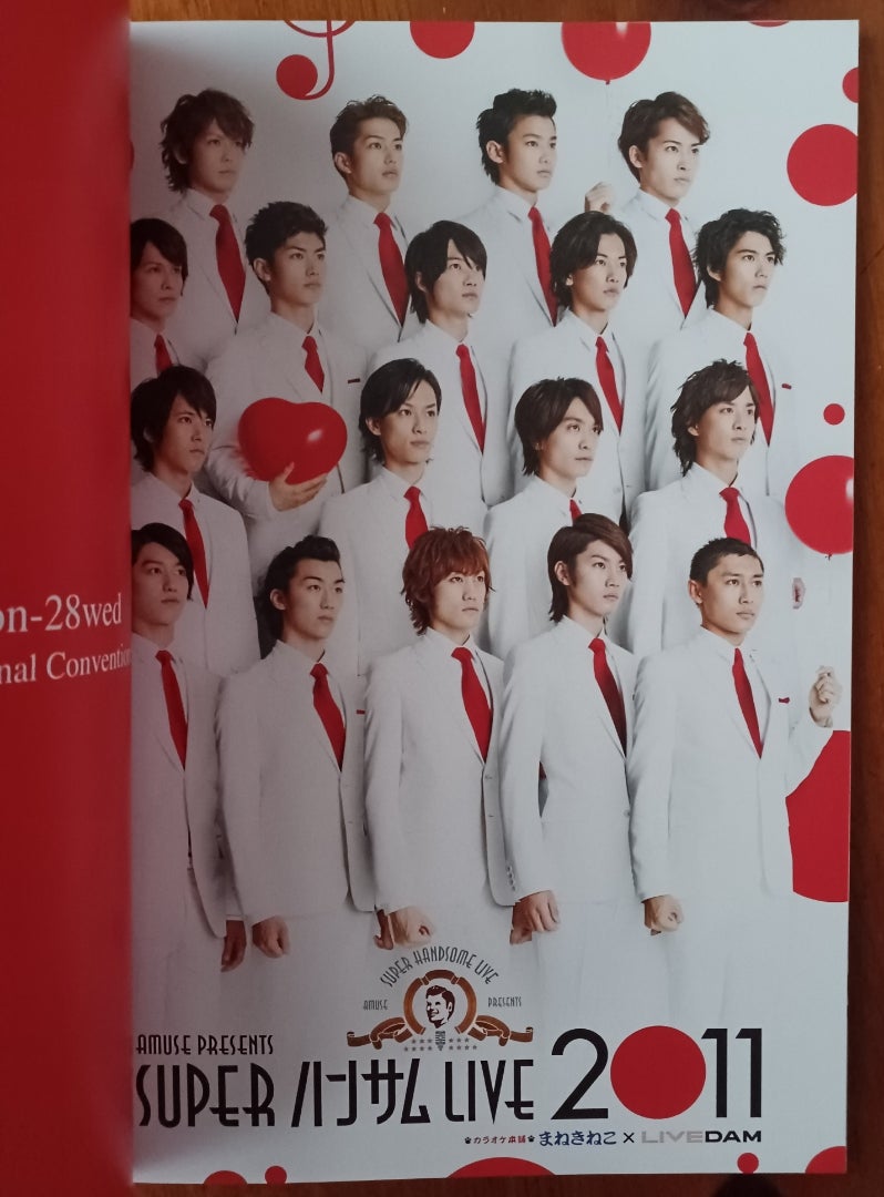SUPER ハンサム LIVE 2011 パンフレット | ミントのブログ