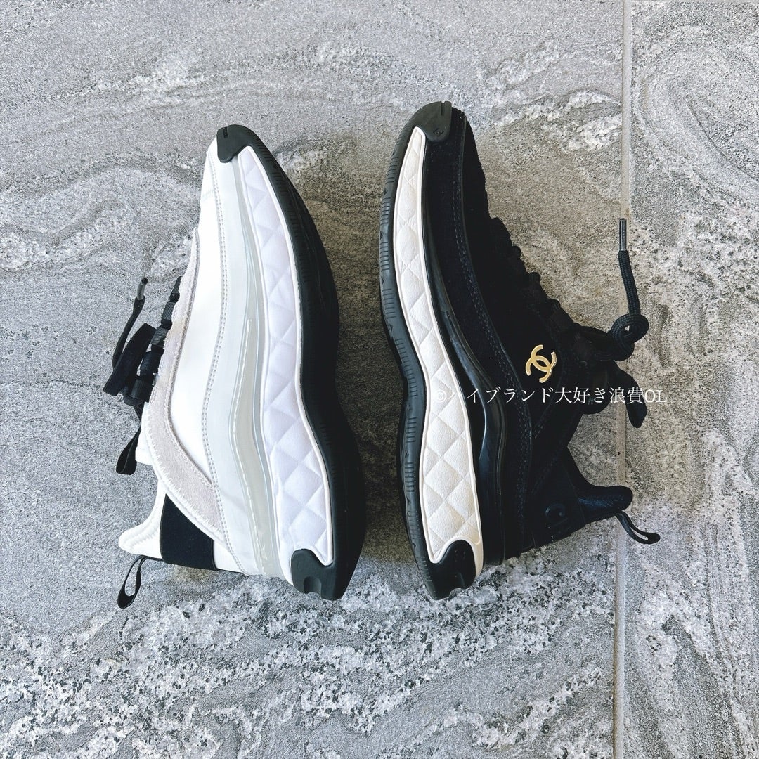 人気のシャネル風厚底スニーカー(レディース白)試してみた！本家との