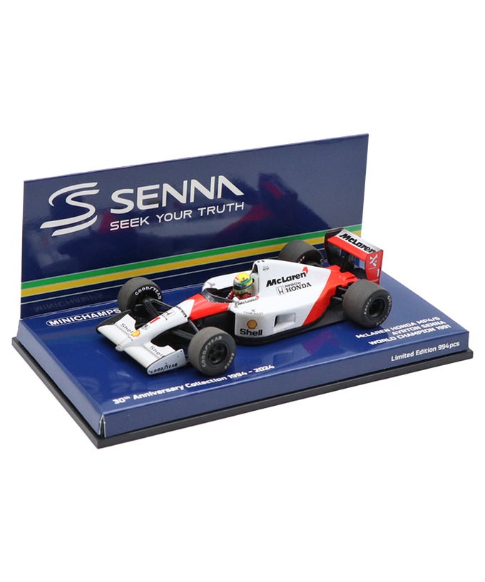 ミニチャンプス 1/43 マクラーレン ホンダ MP4/6 アイルトン・セナ 再