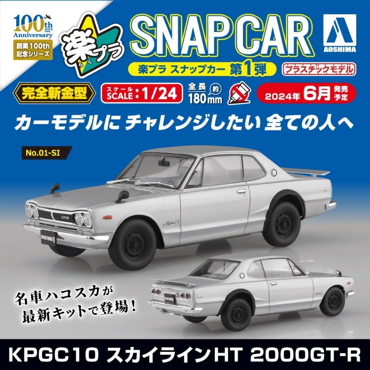 アオシマ楽プラ1/24ハコスカを素組みしたよ | みったんのF1だよっ！お