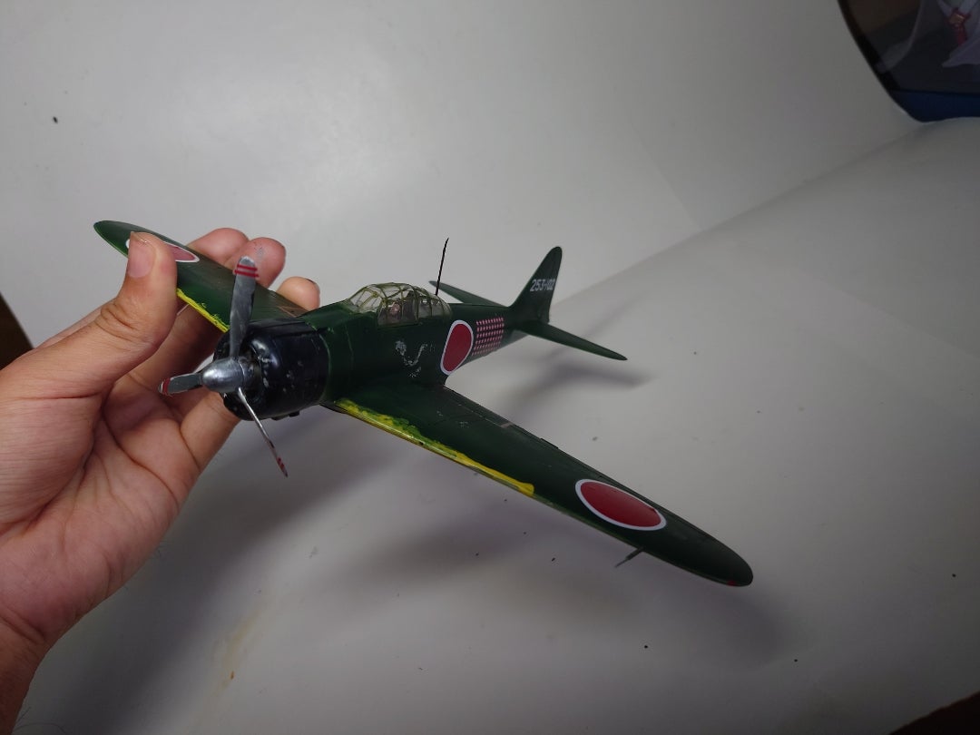 完成&製作記】タミヤ 1/48 零式艦上戦闘機21型 岩本徹三飛曹長搭乗機