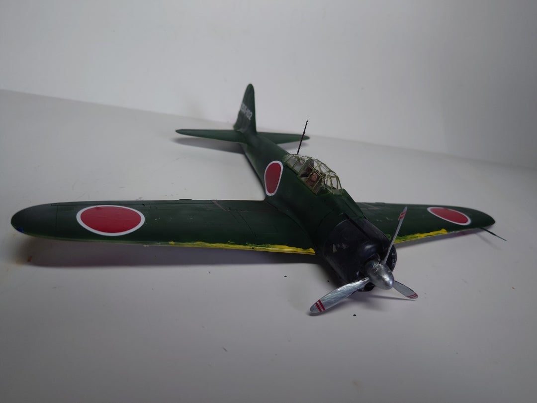 完成&製作記】タミヤ 1/48 零式艦上戦闘機21型 岩本徹三飛曹長搭乗機