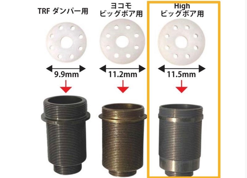 ハイビッグボア用ダンパーピストンCCV | TOPLINE もりたんの我が道を行く！