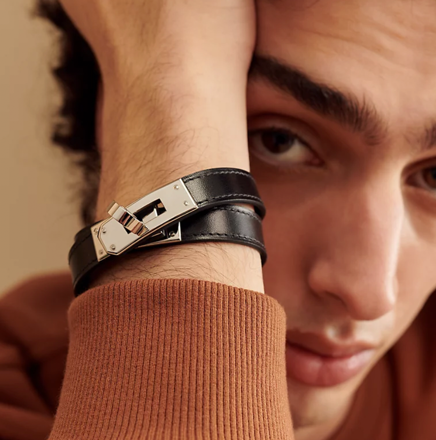 BLACK FRIDAY SALE】エルメスのレザーブレスレット 《ケリー