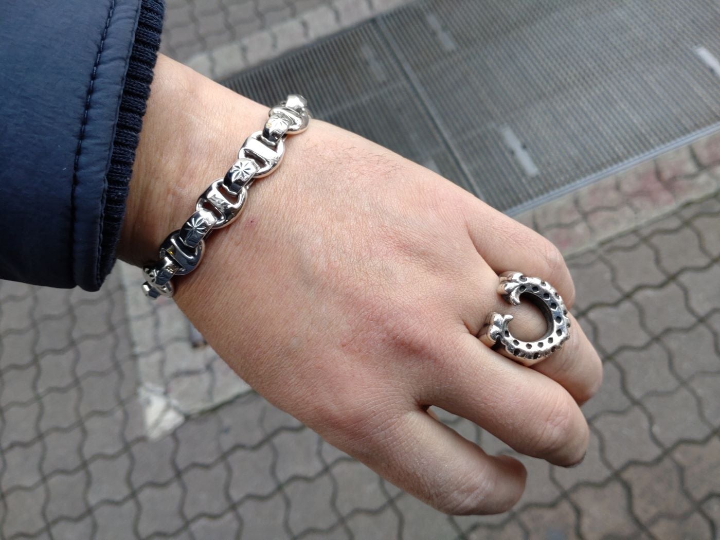 BWL / MID STAR BOAT LINK BRACELET | BILL WALL LEATHER UENO