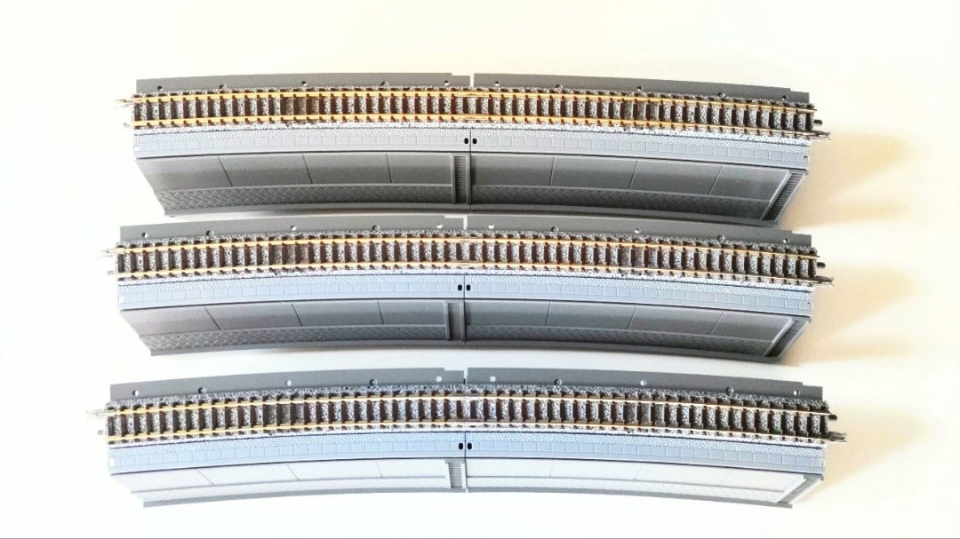 TOMIX 91047 築堤大カーブレール複線化セット／91045 築堤大カーブS字