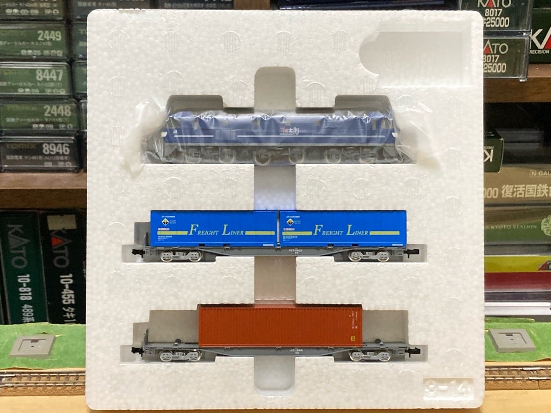 TOMIX コンテナ列車セット入線〜コキ欲しさに機関車抱き合わせ？の