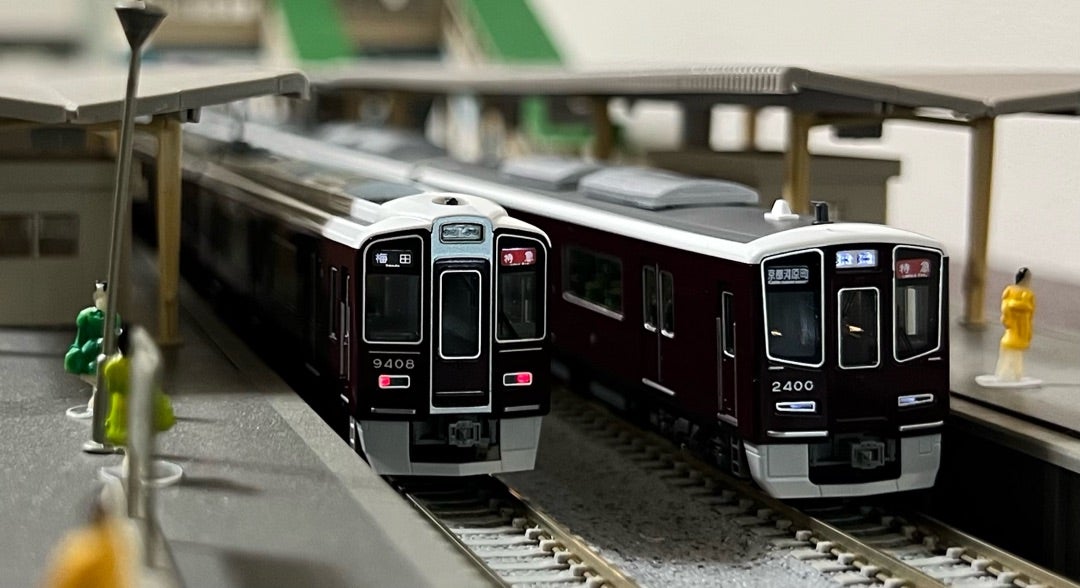 KATO 10-2033“阪急電鉄2300系 京都線 8両セット”入線。〜その3