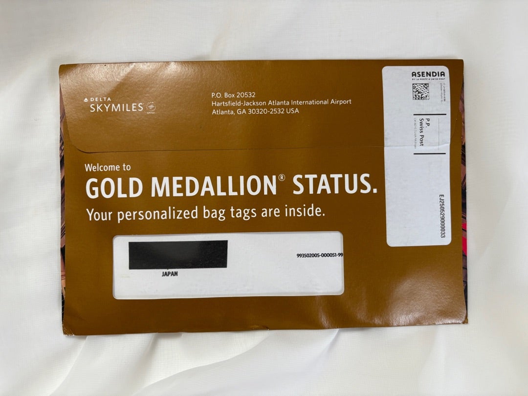 デルタ航空よりゴールドメダリオン タグ 頂きました♡ | 目標達成