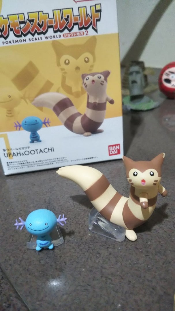 私のフィギュア第2823回目ポケモンスケールワールド、オオタチとウパー