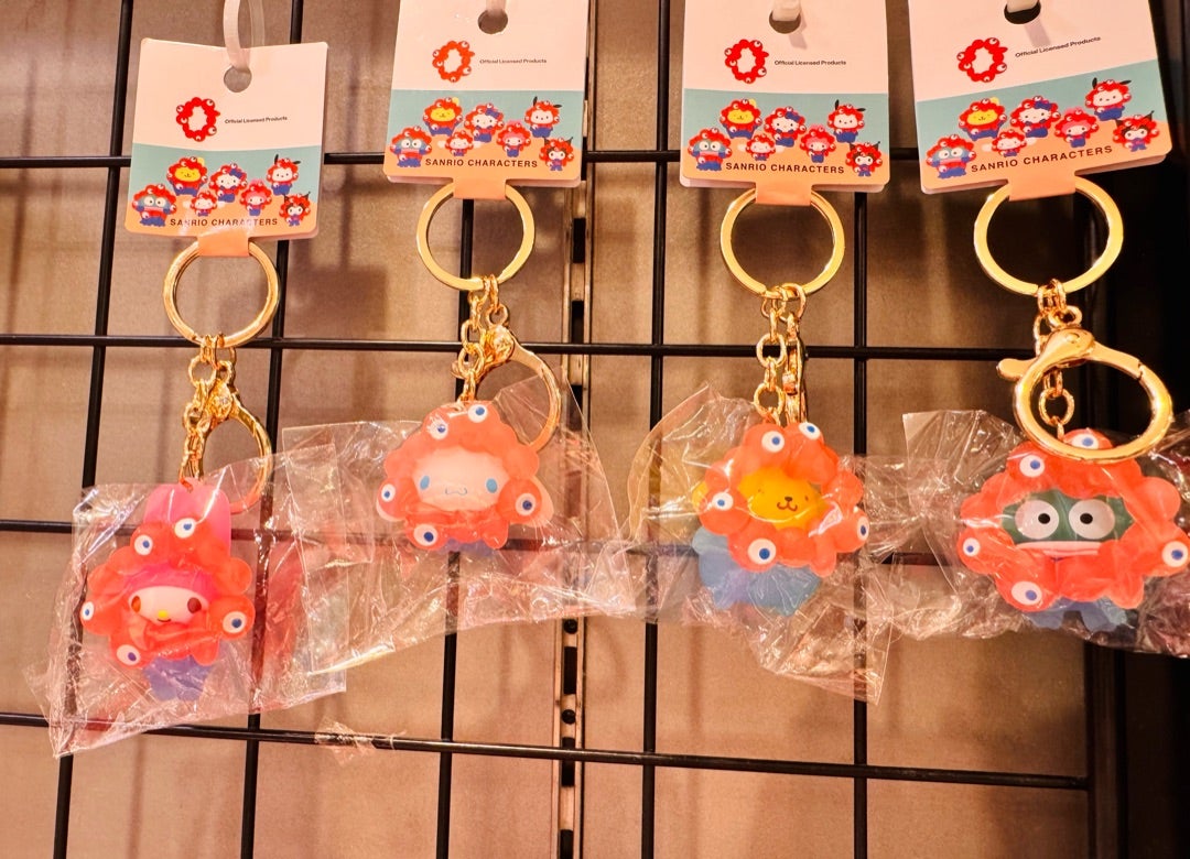 3店舗限定発売 ミャクミャク×サンリオクリアキーホルダー クリアミャク