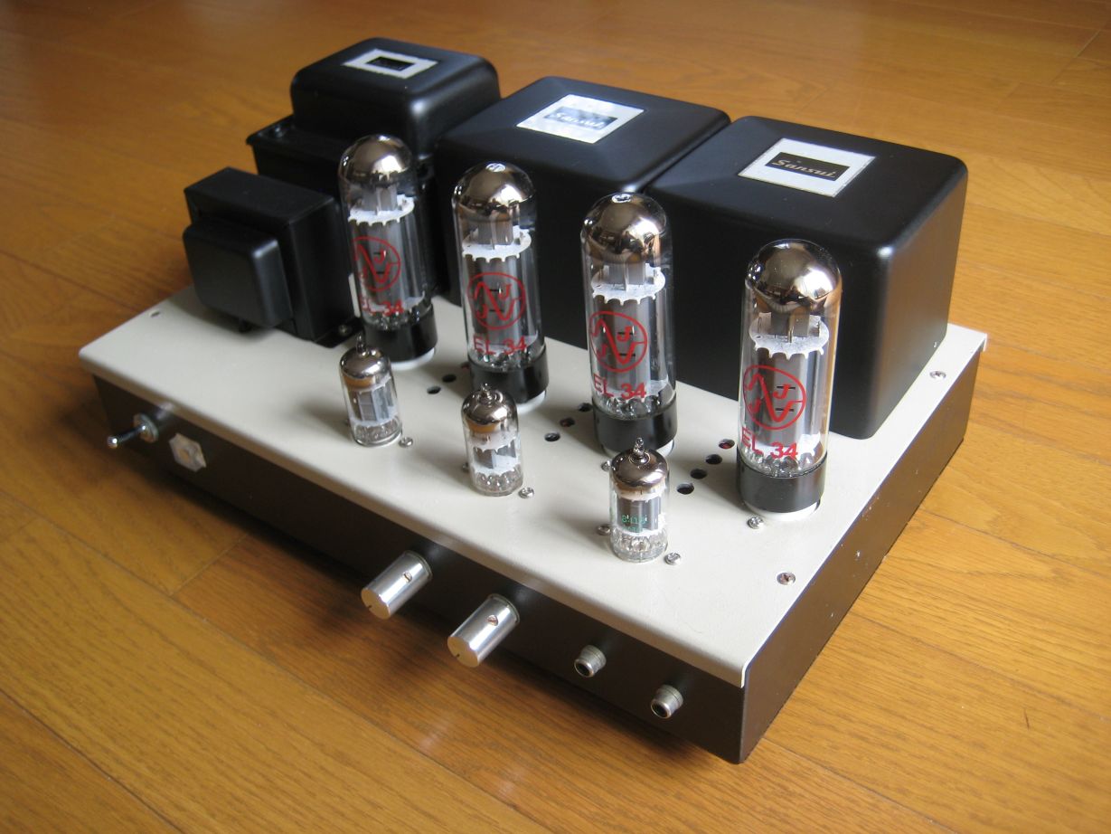 EL34（6CA7）プッシュプル・アンプの製作⑤/3極管接続に変更/初段管を