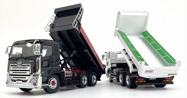 1/43scale UD TRUCKS QUON KYOKUTOダンプ（可能機構付）ダイキャスト