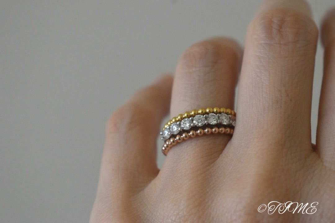 ボールリング【ペルレ風】似てるリングをmico.lor（ミコロール）で購入