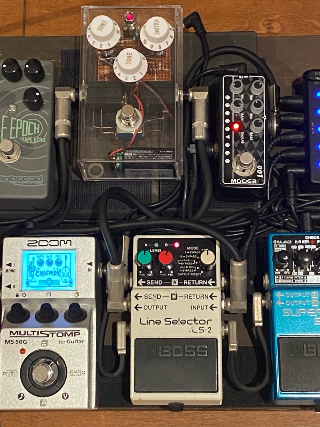 エフェクターボードver.6改（仮） | CΦṢMΘのドラムとギターと神社ブログ