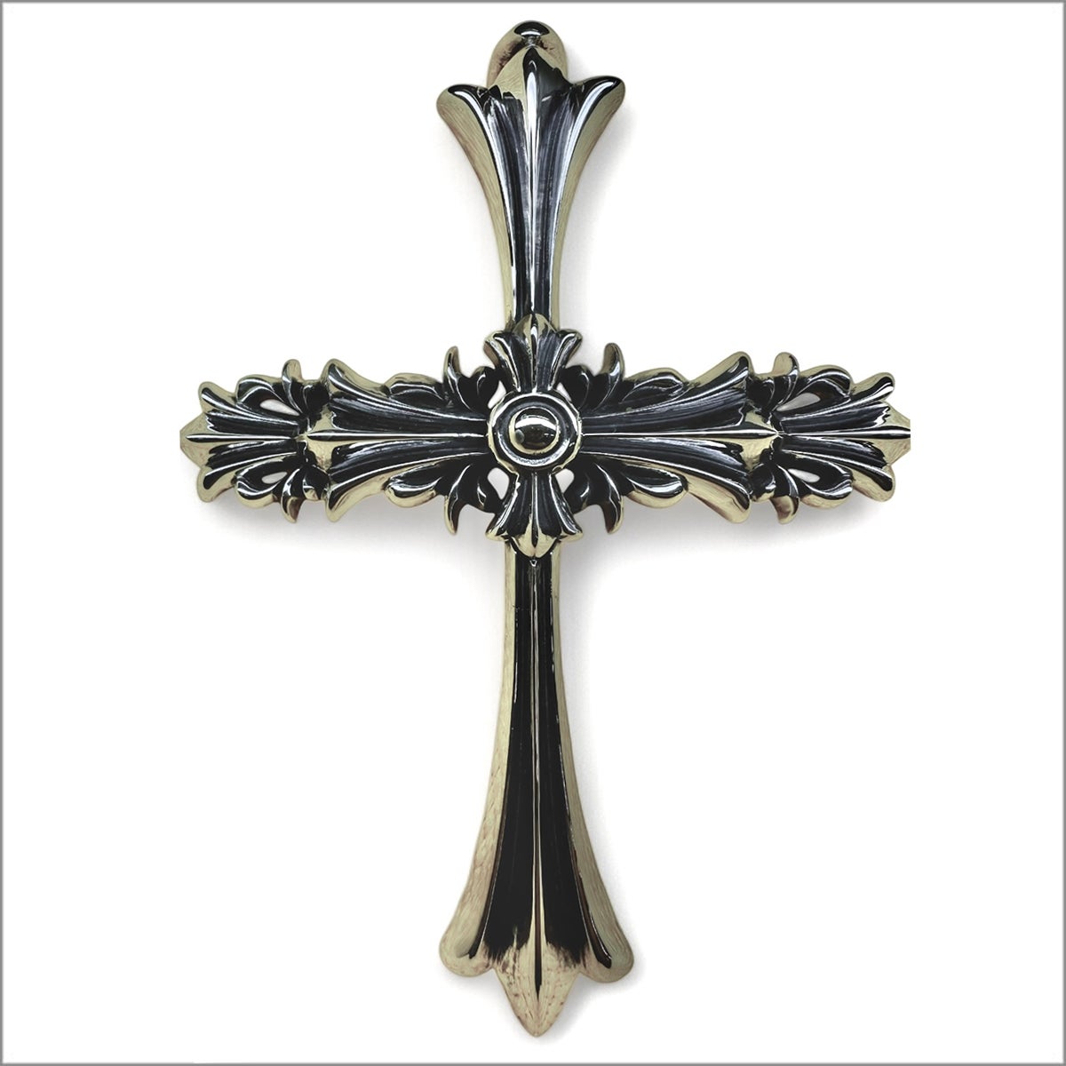 LONE ONES(ロンワンズ)18Kゴールドクロムクロスペンダント/3.8cm