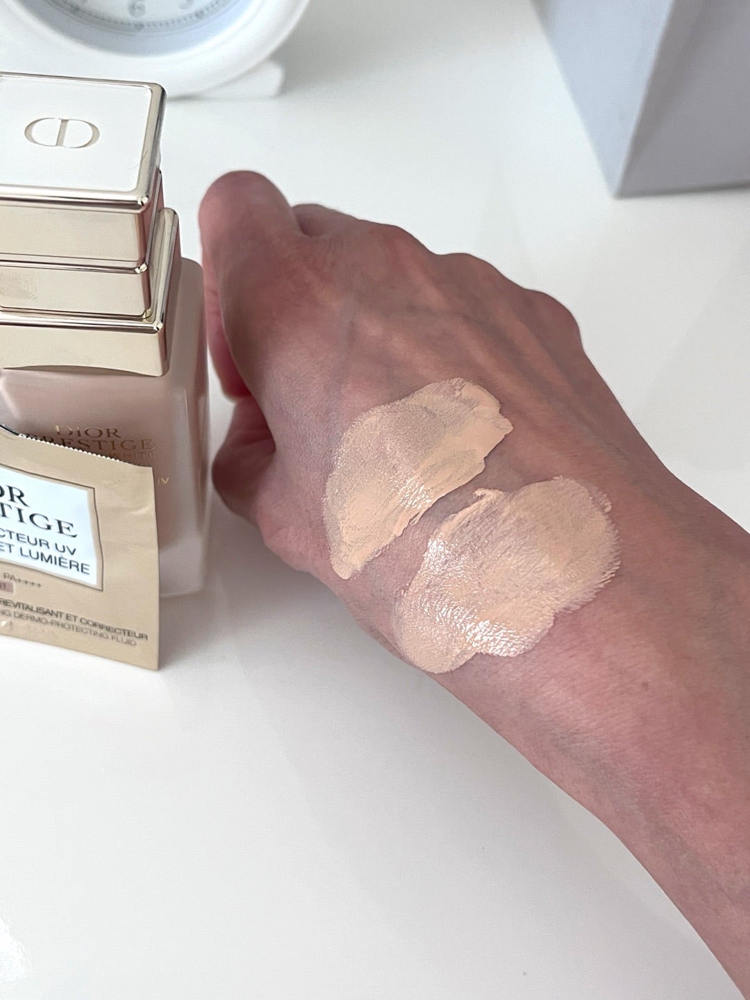 真冬に逆戻り〜⁉︎ディオールプレステージホワイトルプロテクターUV