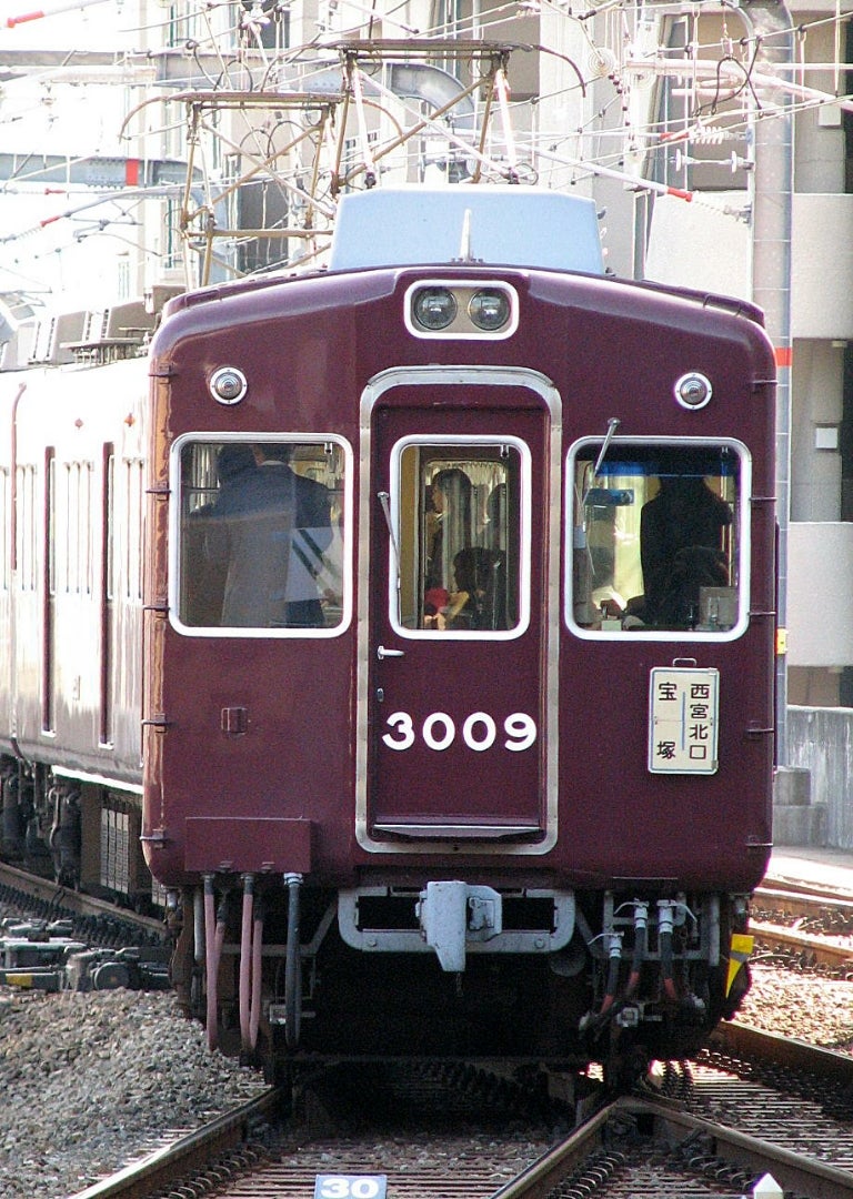 阪急3000系 今津北線の標識板車 | 鉄道写真日記 2