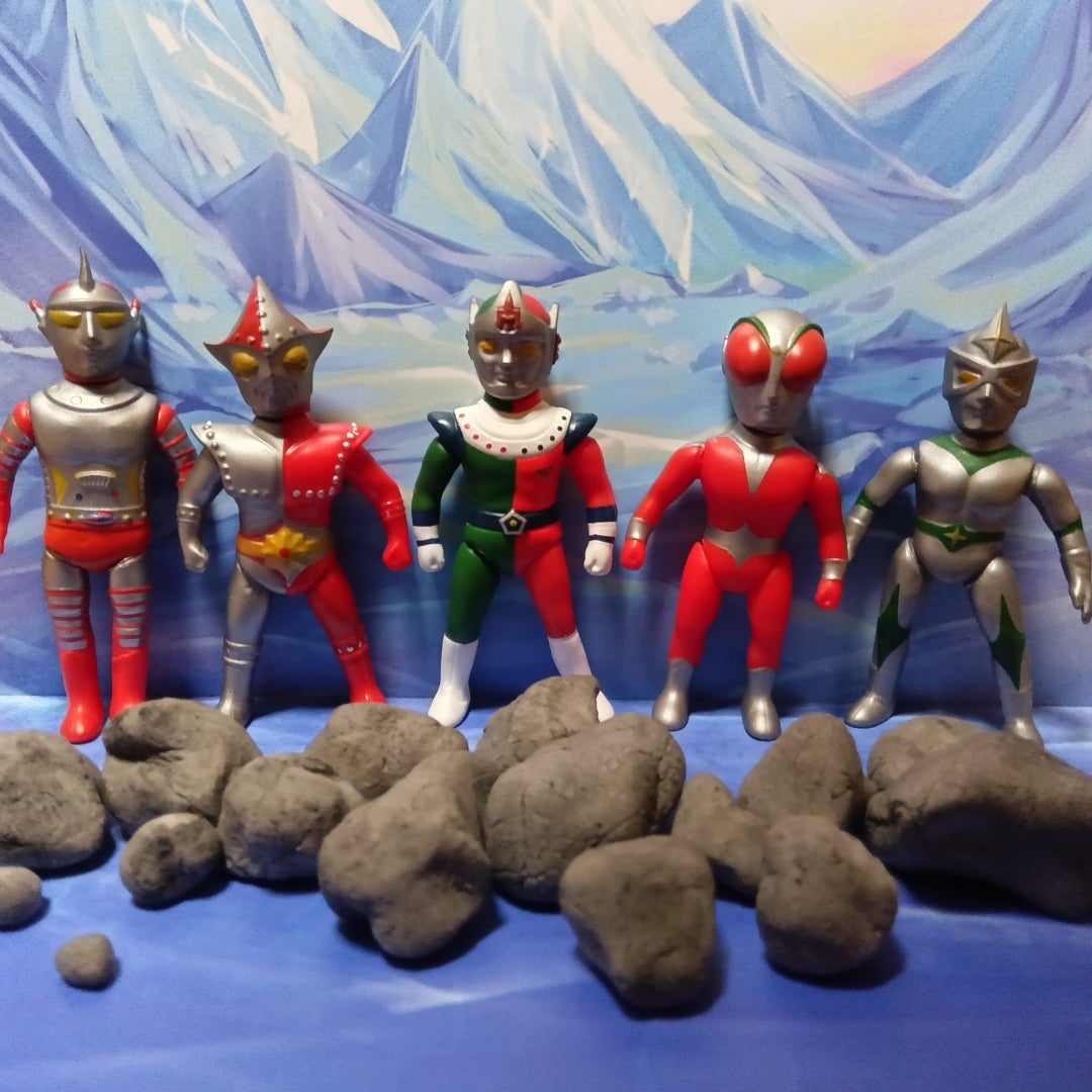 円谷キャラクターズソフビ 第一弾 アイゼンボー ファイヤーマン ミラー