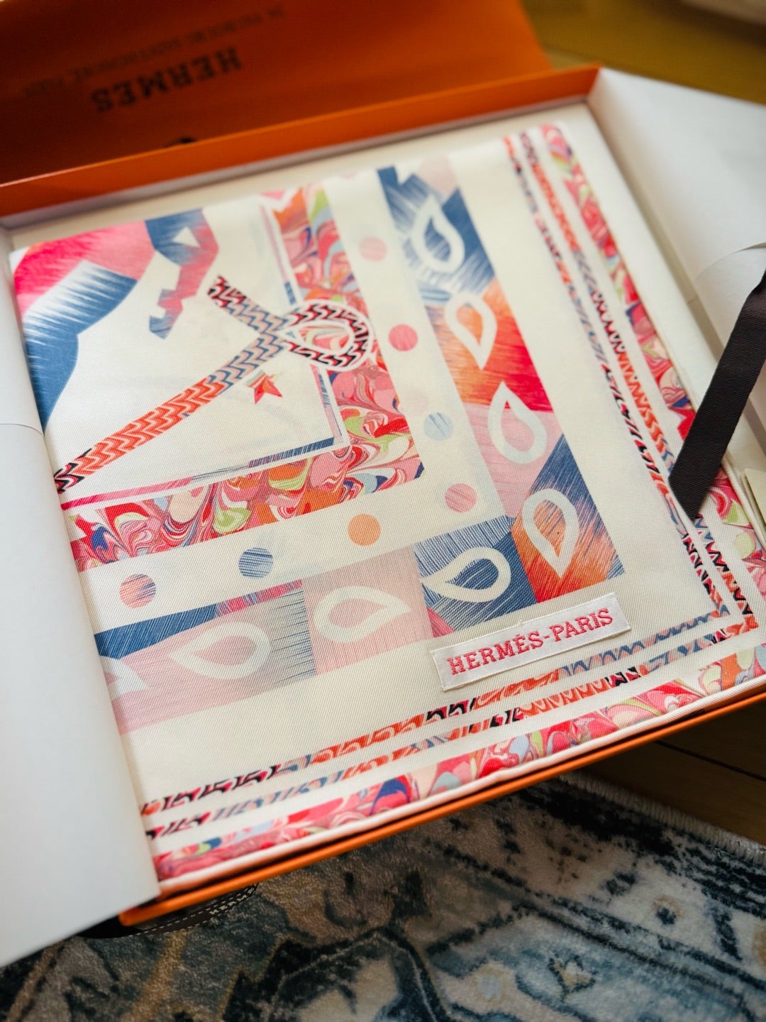 エルメス まさかまさかの京都マーブル カレ90 2025 | ゆきこ：1、2、3、4