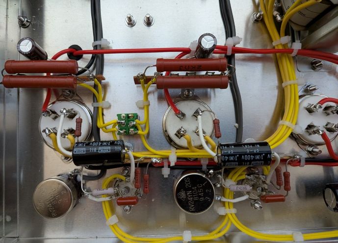 45・2A3兼用シングル・アンプの製作 ② / 配線作業そして完成しま