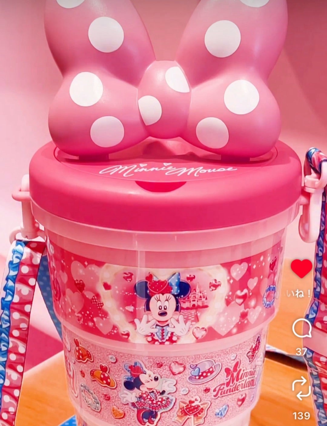 まさかの事態】ミニーのパルパルーザ、ポップコーンバケットが公式から