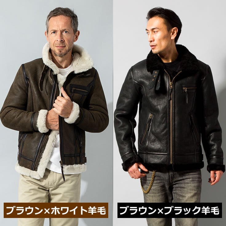 リアルムートン B-3タイプ ライダースジャケット - CAMPFIRE (キャンプ