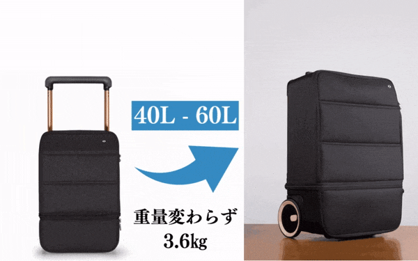 サイズ変更可能！旅好きの『欲しい』を詰め込んだ多機能スーツケース