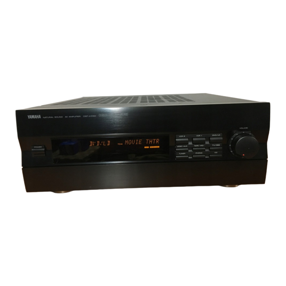 YAMAHA DSP-A1092 OWNER'S MANUAL Pdf Download | ManualsLib