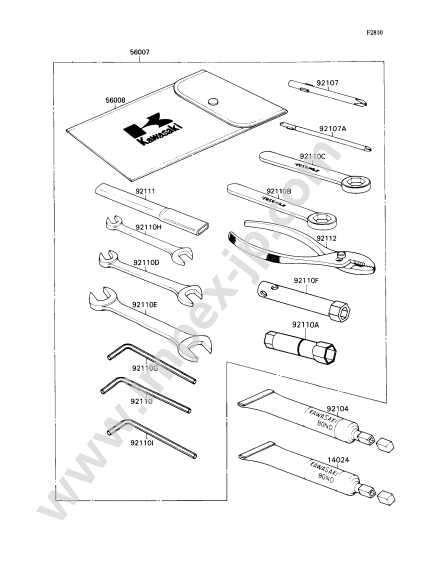 Owner's Tools for KAWASAKI ZX400-H1 1989 — IMPEX JAPAN