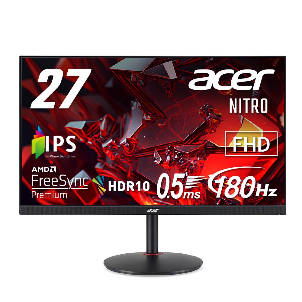 Acer Nitro ゲーミングモニター 27インチ フルHD IPS 180Hz 0.5ms