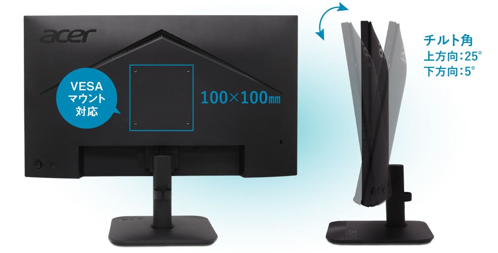 Acer モニター 27インチ IPS フルHD 144Hz 1ms(VRB) 非光沢 sRGB 99