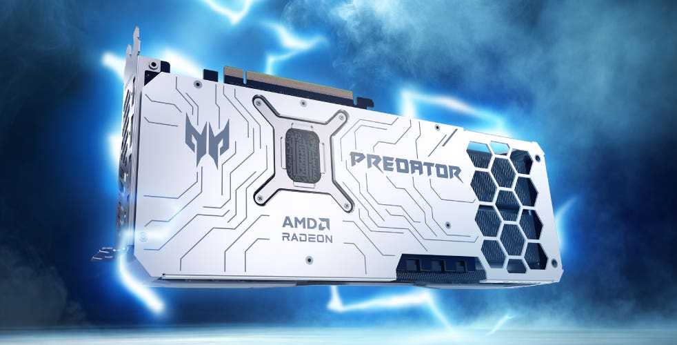 Predator BiFrost Radeon RX 9070 XT OC ホワイト 16GB GDDR6 3.1GHz