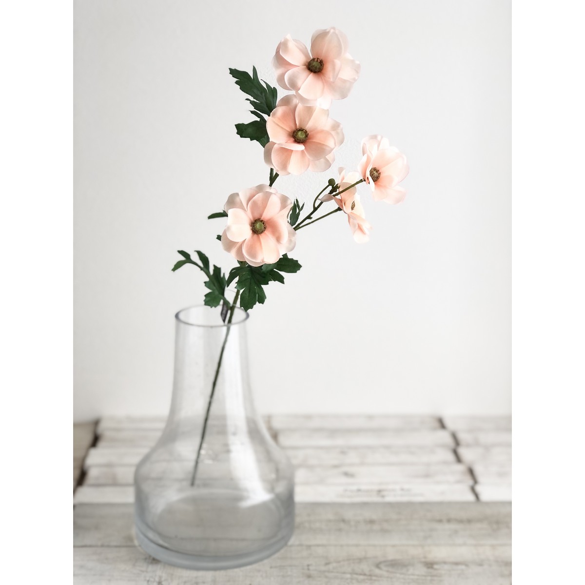 即日☆【造花】アスカ/ラナンキュラス×5 つぼみ×3 ピーチ/A-35118-4