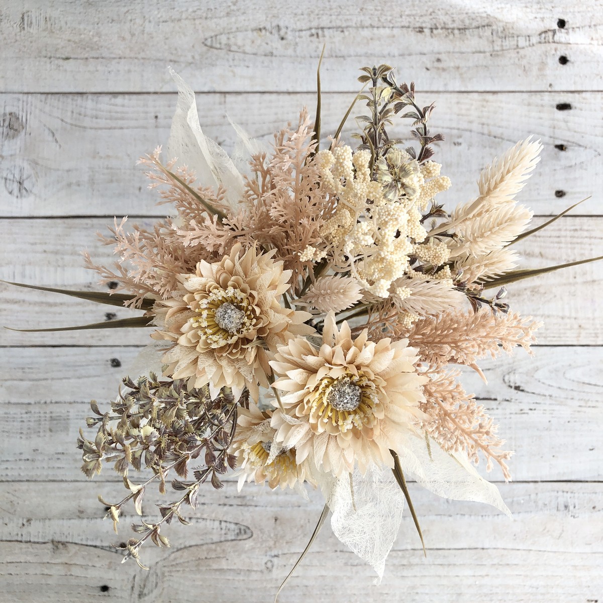 即日☆【造花】MAGIQ東京堂/マルグリーミックスブーケ #13 BE/YL