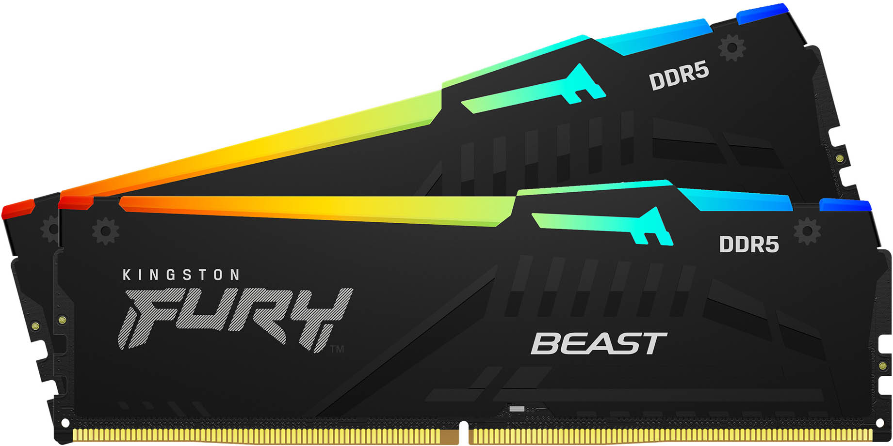 Kingston FURY Beast RGB 32GB DDR5 Desktop Memory Kit, 2 x 16GB