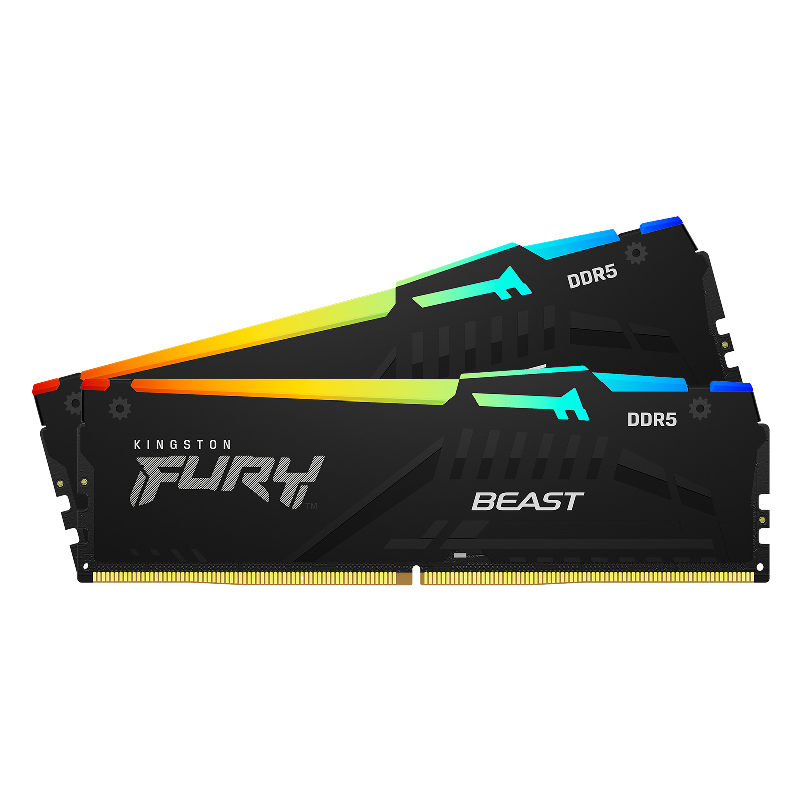 Kingston FURY Beast RGB 32GB DDR5 Desktop Memory Kit, 2 x 16GB