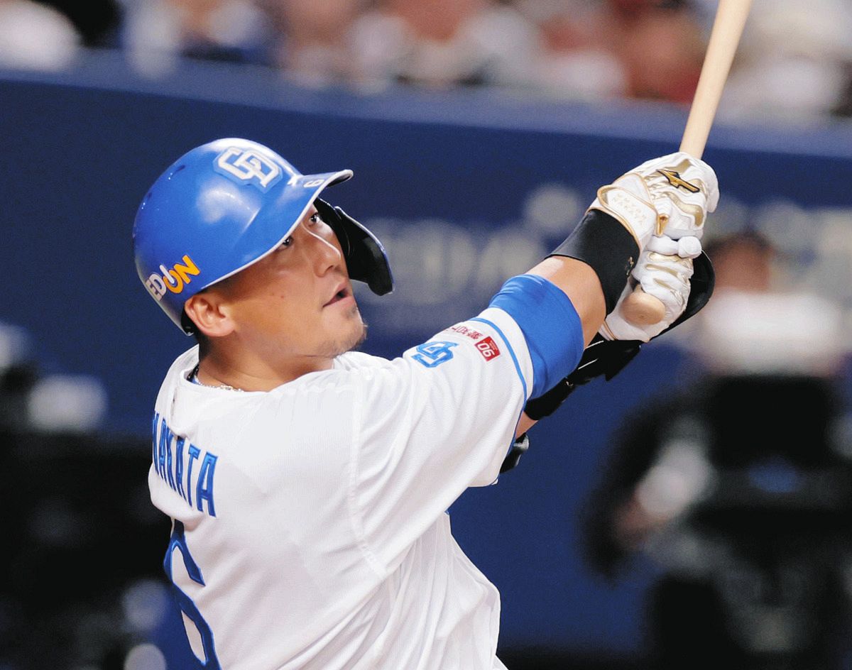 中日・中田翔、5回二塁打に「とにかく1打席1打席を必死にやっている