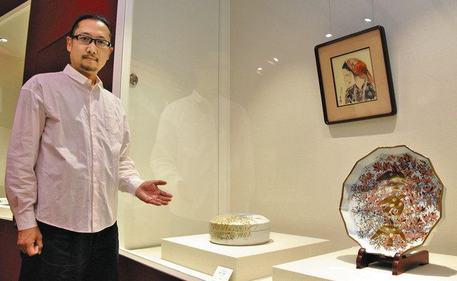 人間国宝・加藤卓男さんの三彩など60点ずらり 多治見で企画展：中日