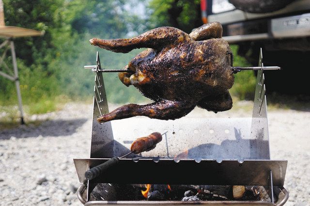 メイドイン日進のBBQ用調理器具 直火焼きや鍋料理に「サムグリル