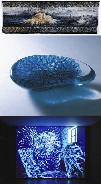 青」テーマ 収蔵品に新たな光 深い精神性へと誘う色：北陸中日新聞Web